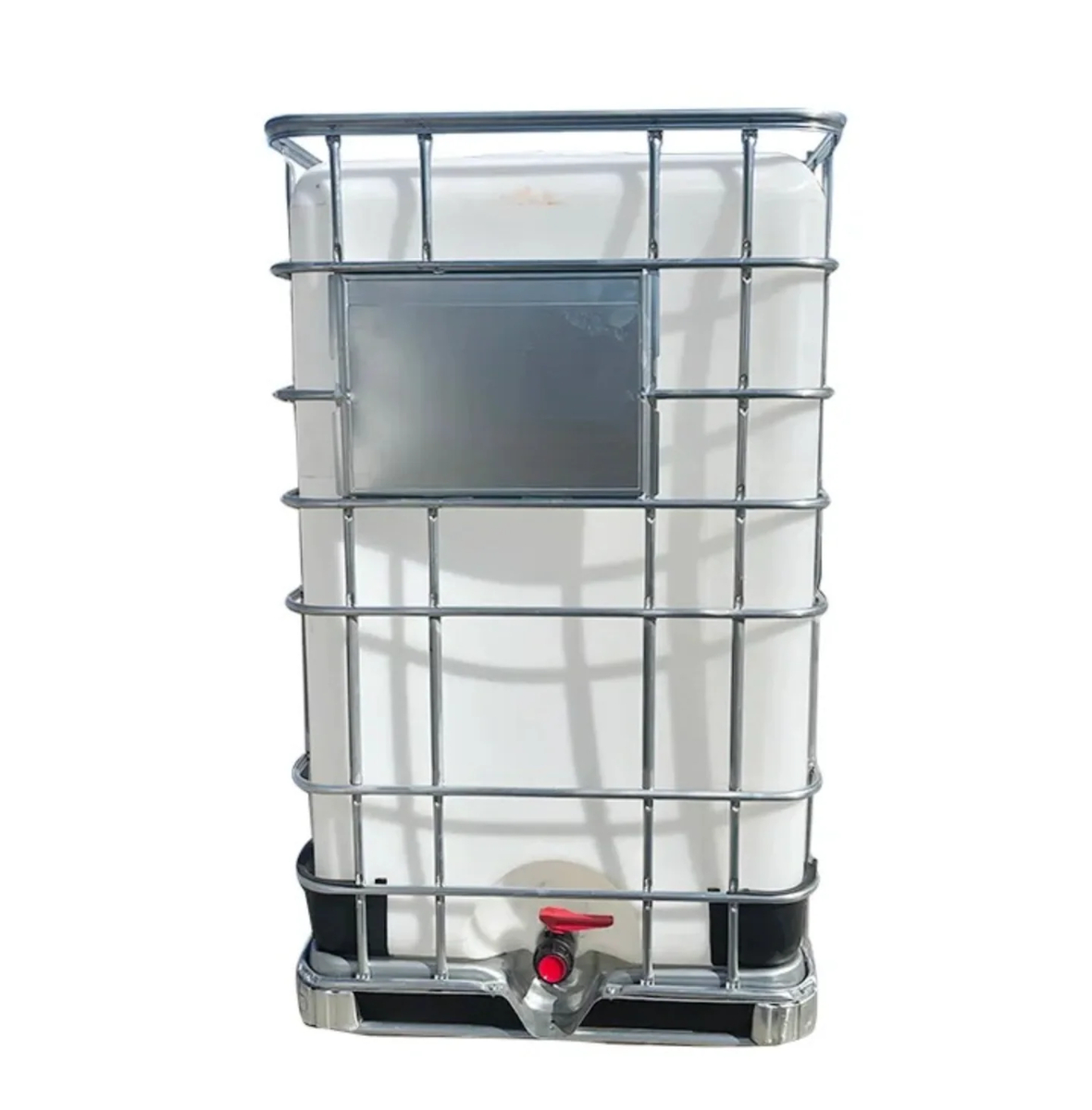 1000L Plastic IBC Liquid Storage Tank – 50 mm Valve at our depot