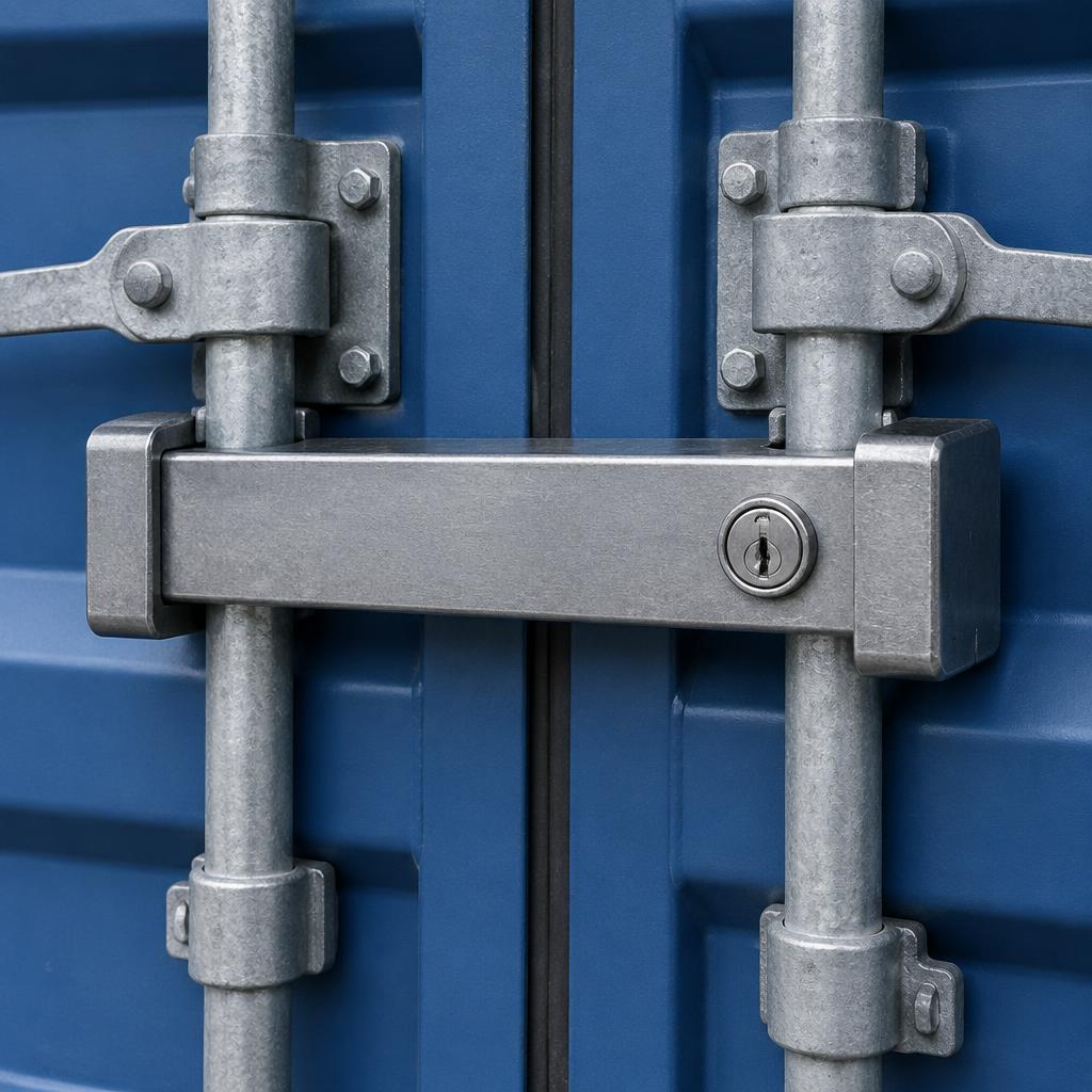 Heavy-Duty Container Door Bar Lock — Alternate view