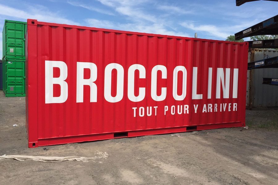 Custom Container Branding Decals — Detail view