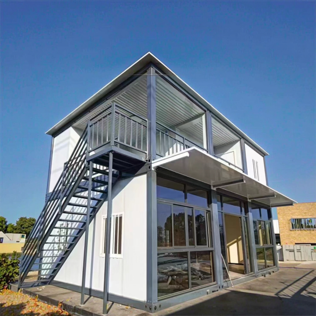 Modern Flat Pack Steel Container House — Complete Modular Unit at our depot