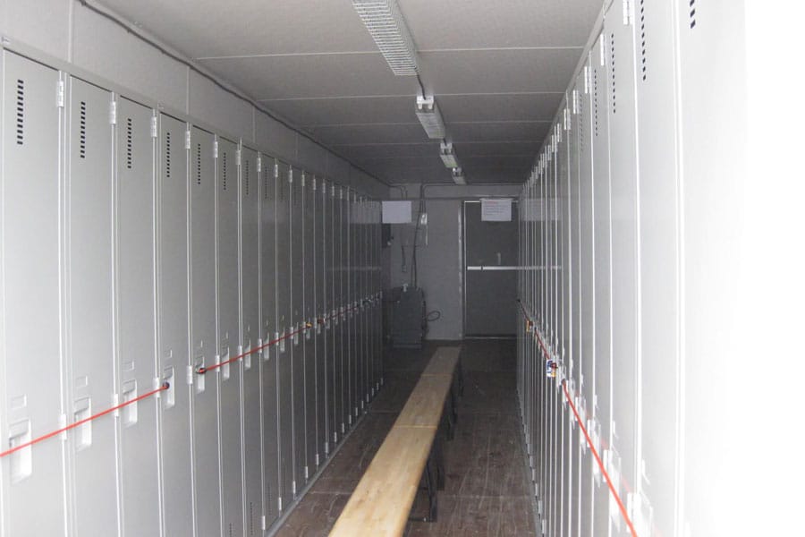 Container Shelving & Racking Fit-Out — In use