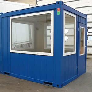 10ft Full Glass Observation Container Unit — Side panel and corrugation detail
