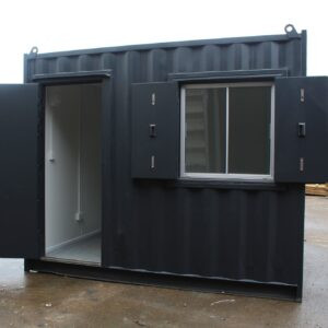 10ft Portable Office Container — Corner casting and frame condition