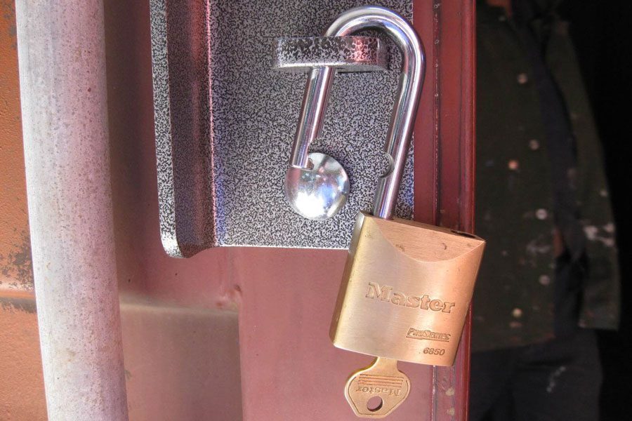 Marine-Grade Container Padlock — Detail view