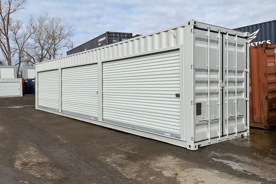 Steel Roll-Up Door Installation — Alternate view