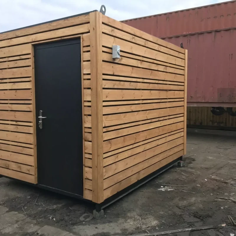 10ft x 8ft Spaza Shop Container — Side panel and corrugation detail
