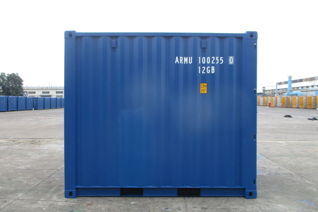 10ft Used Wind & Watertight Shipping Container — Side panel and corrugation detail