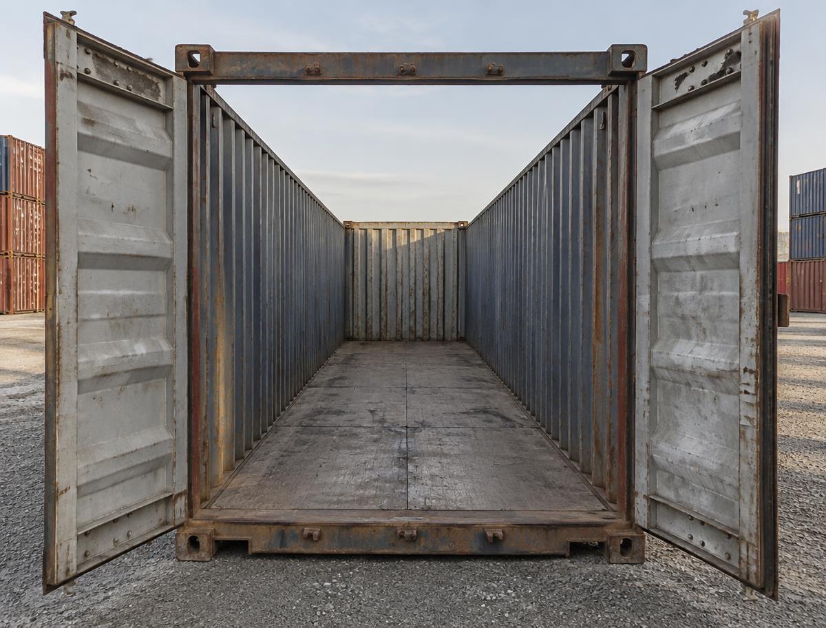 40ft Open Top Shipping Container — Corner casting and frame condition