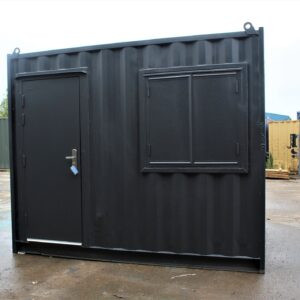 10ft Portable Office Container — Side panel and corrugation detail