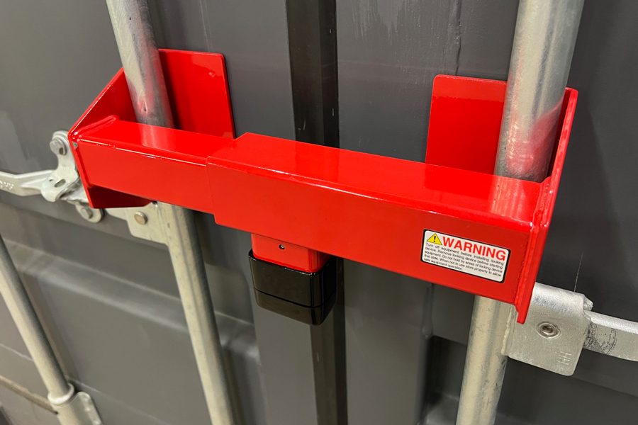Heavy-Duty Container Door Bar Lock at our depot