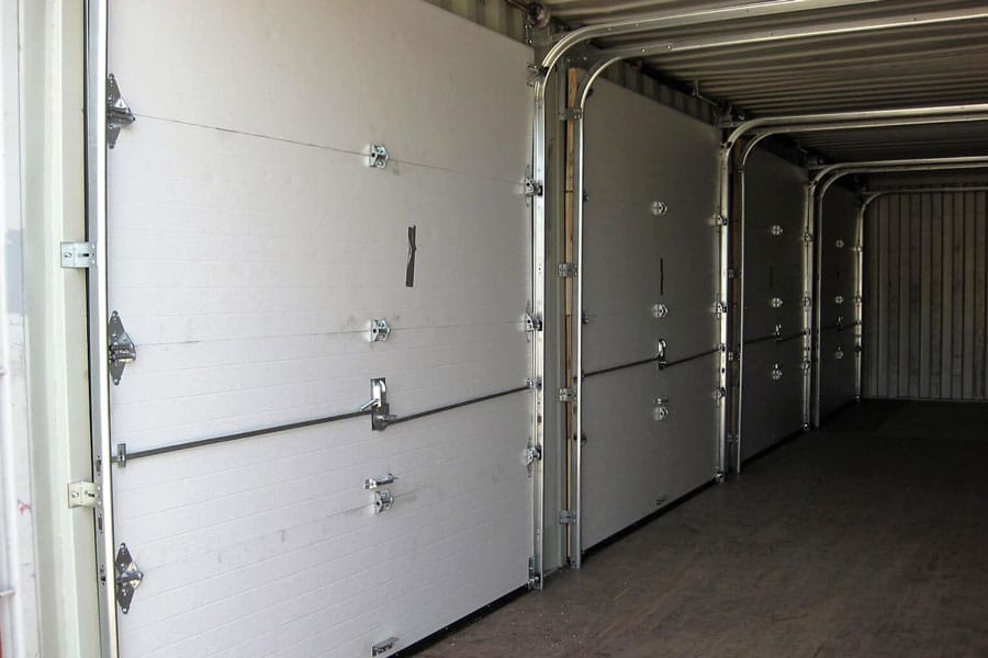 Insulated Garage Door Installation at our depot