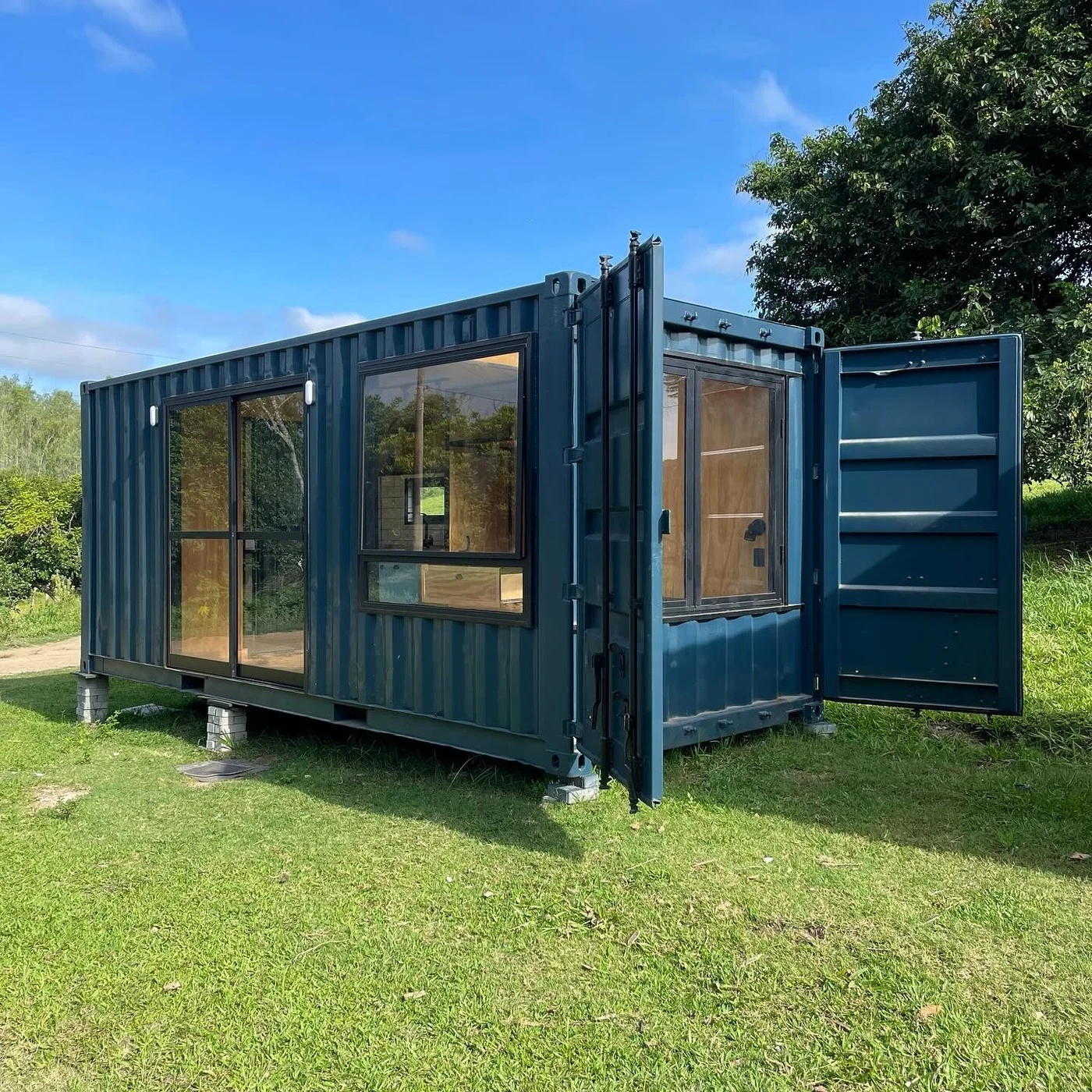 Custom 20ft Cabin Container House at our depot