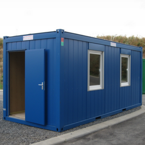 20ft Flat Pack Steel Storage Unit at our depot