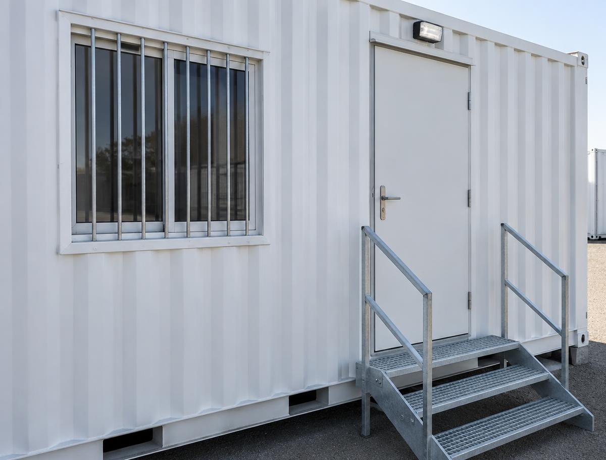 40ft Portable Office Container — Corner casting and frame condition