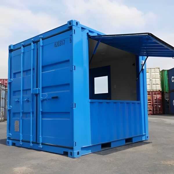 10ft Custom Container Shop & Mobile Retail Unit at our depot