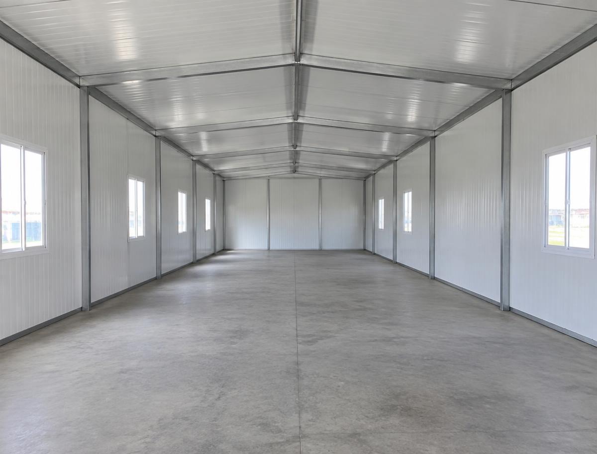 40ft Flat Pack Steel Building — Corner casting and frame condition