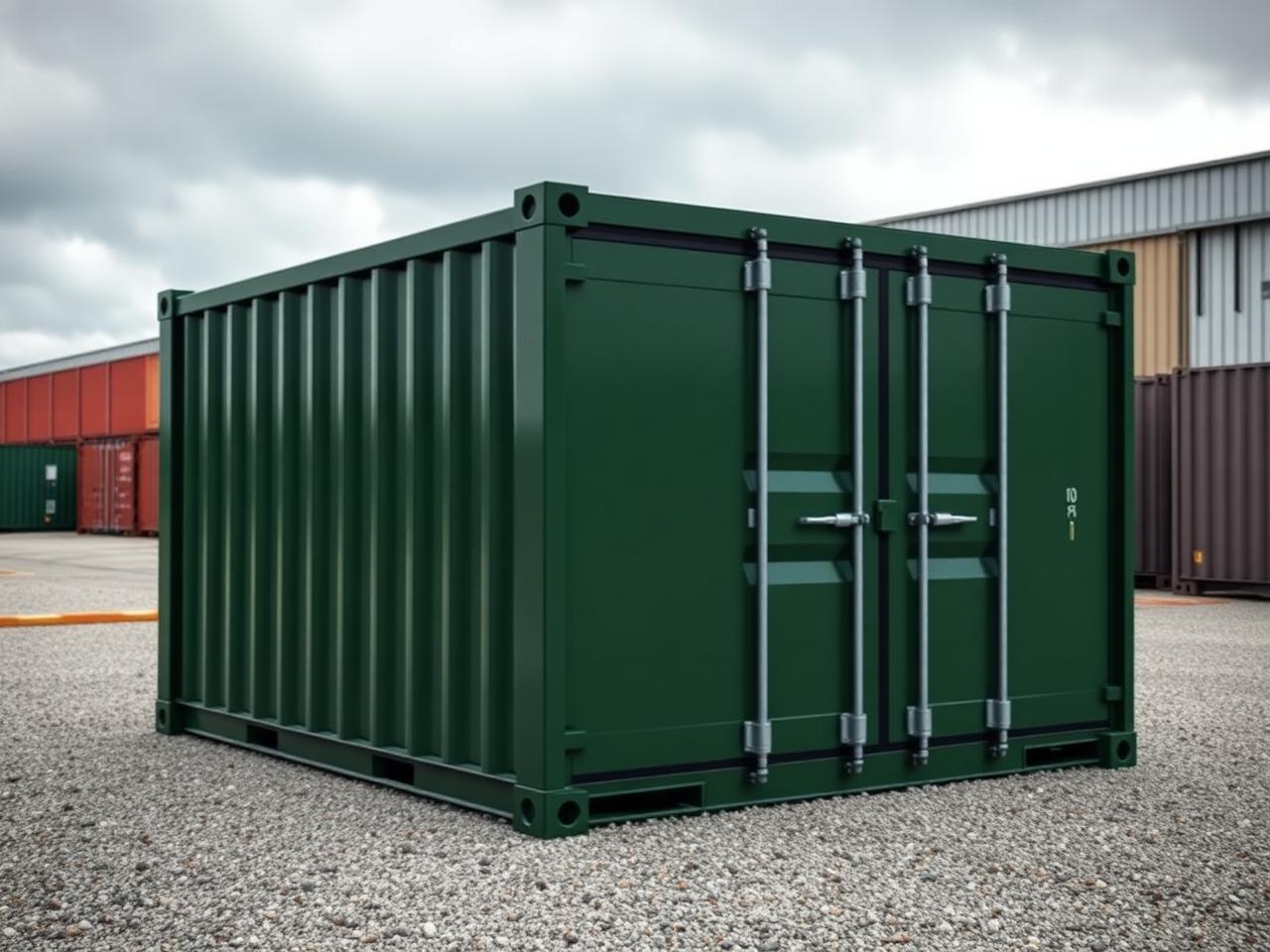 10ft Dry Container — One-Trip with Passive Vent Pair at our depot