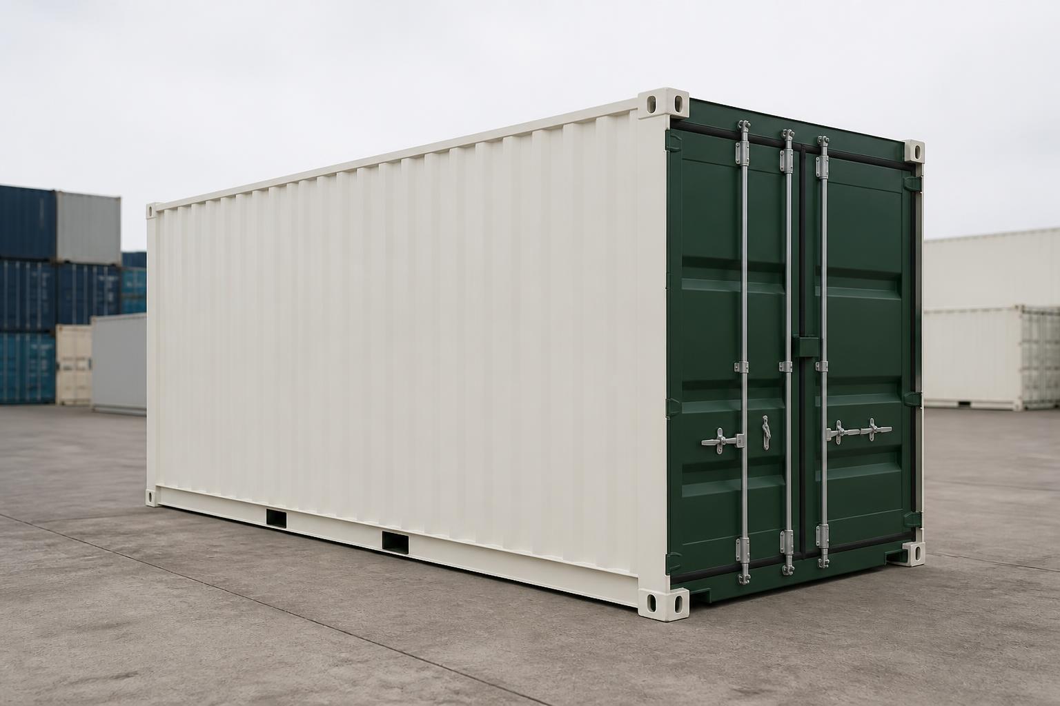 20ft Dry Container — One-Trip with Security Lockbox at our depot