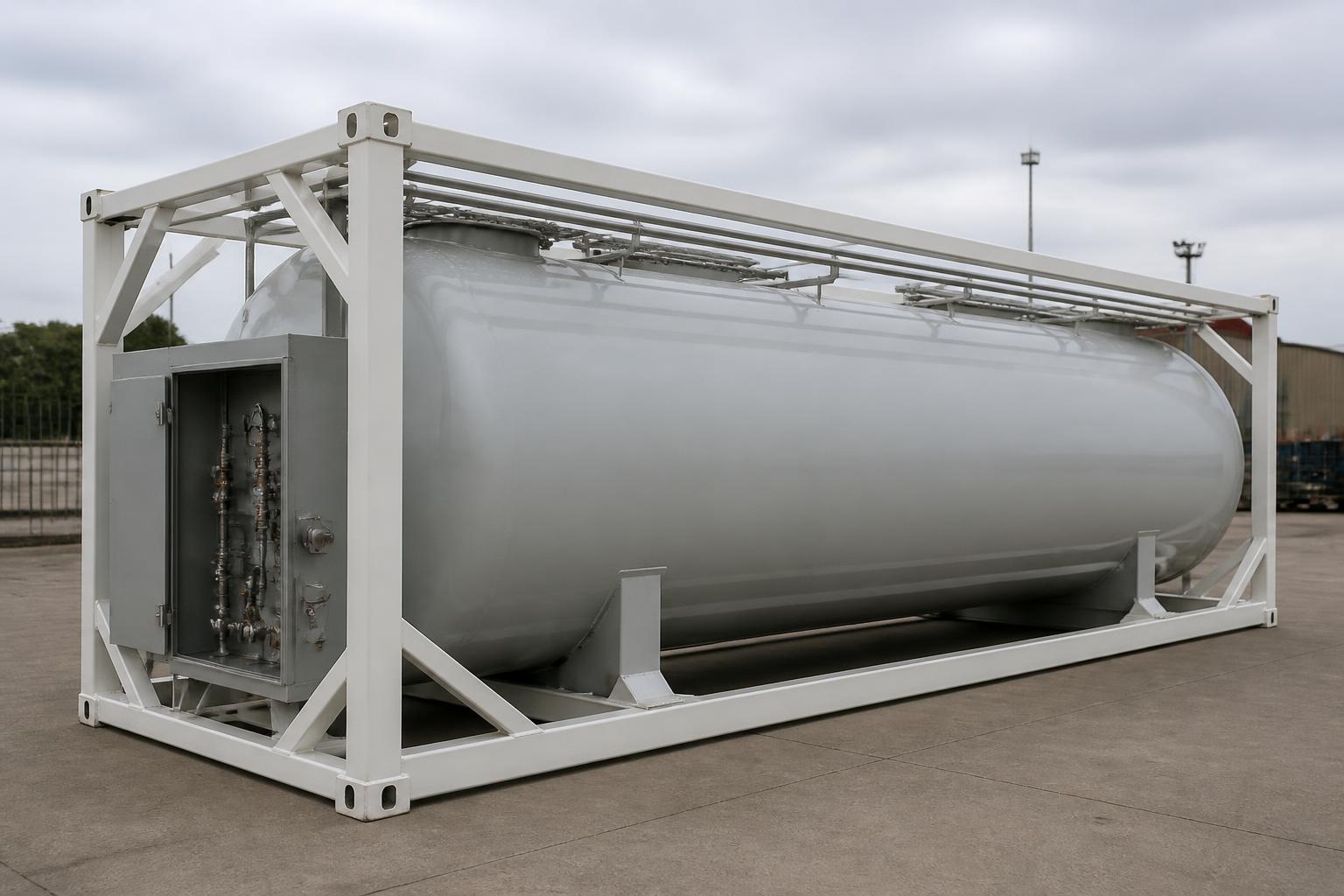 ISO T50 LPG Tank Container — As-Is Frame & Barrel Recovery at our depot