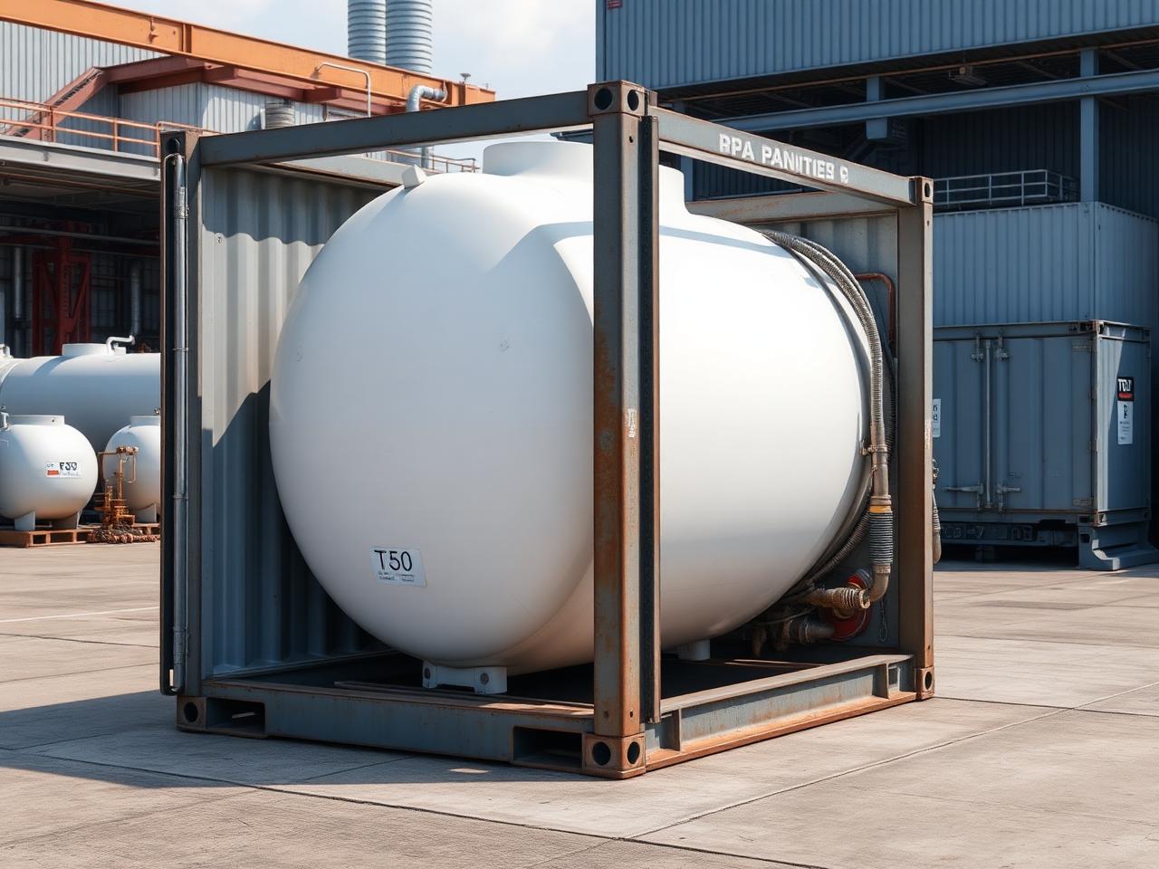 ISO T50 LPG Tank Container — As-Is Frame & Barrel Recovery at our depot