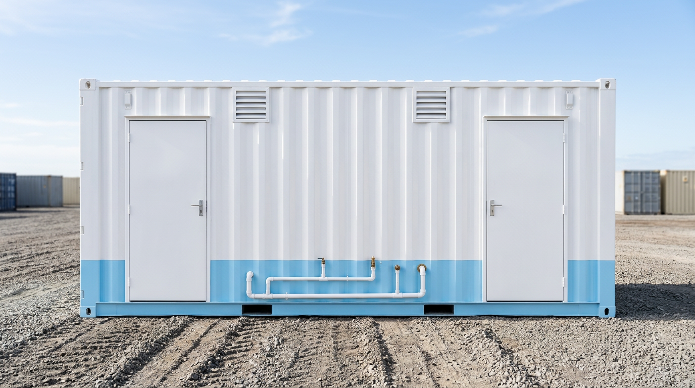 20ft Ablution Block — 3+3 Conversion at our depot