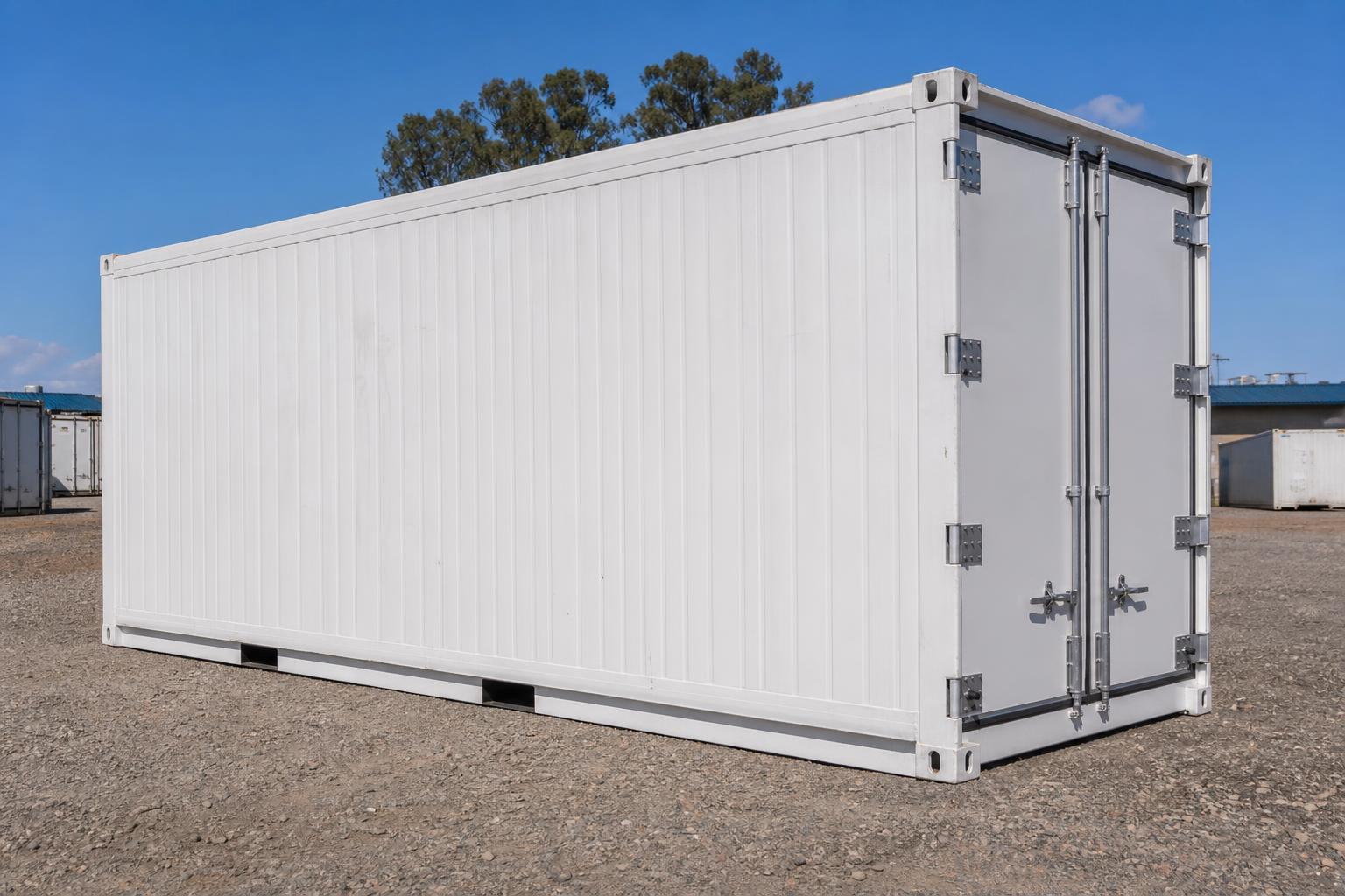 20ft Insulated Reefer Body — Sealed Machinery End at our depot