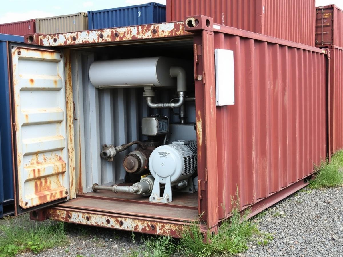 20ft Reefer — As-Is Machinery Recovery Unit at our depot