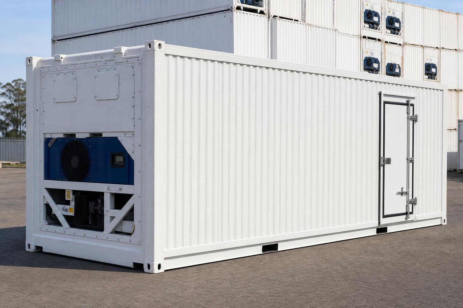20ft Cold Room Conversion — Insulated Personnel Door at our depot