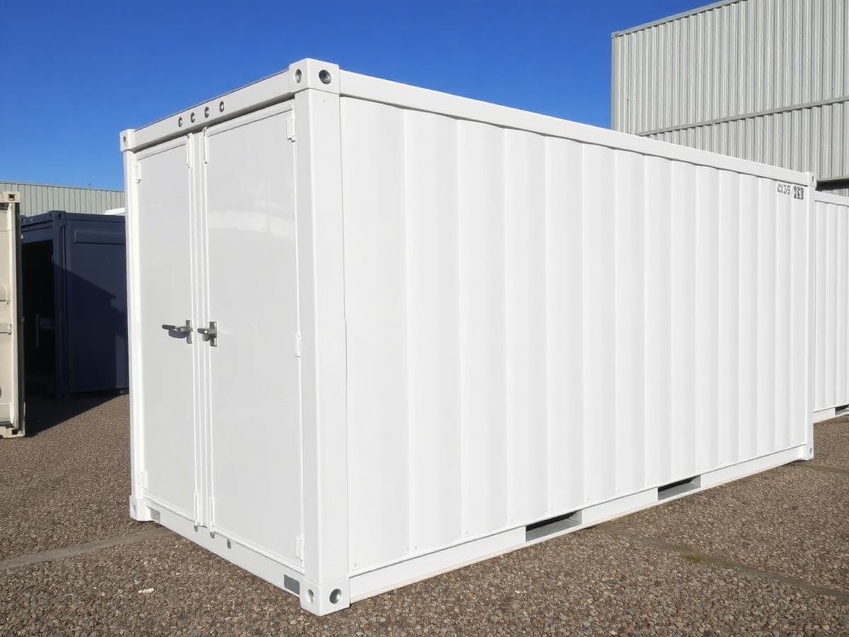 20ft Cold Room Conversion — Insulated Personnel Door at our depot