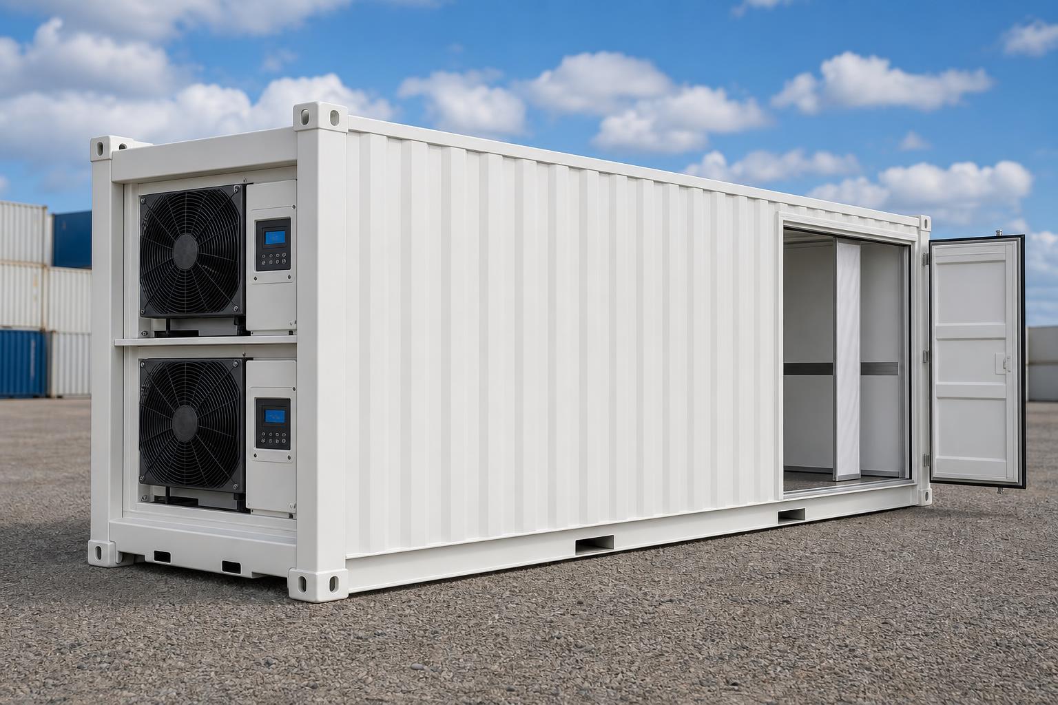 20ft Dual-Temperature Reefer — Partitioned Chill and Freeze at our depot