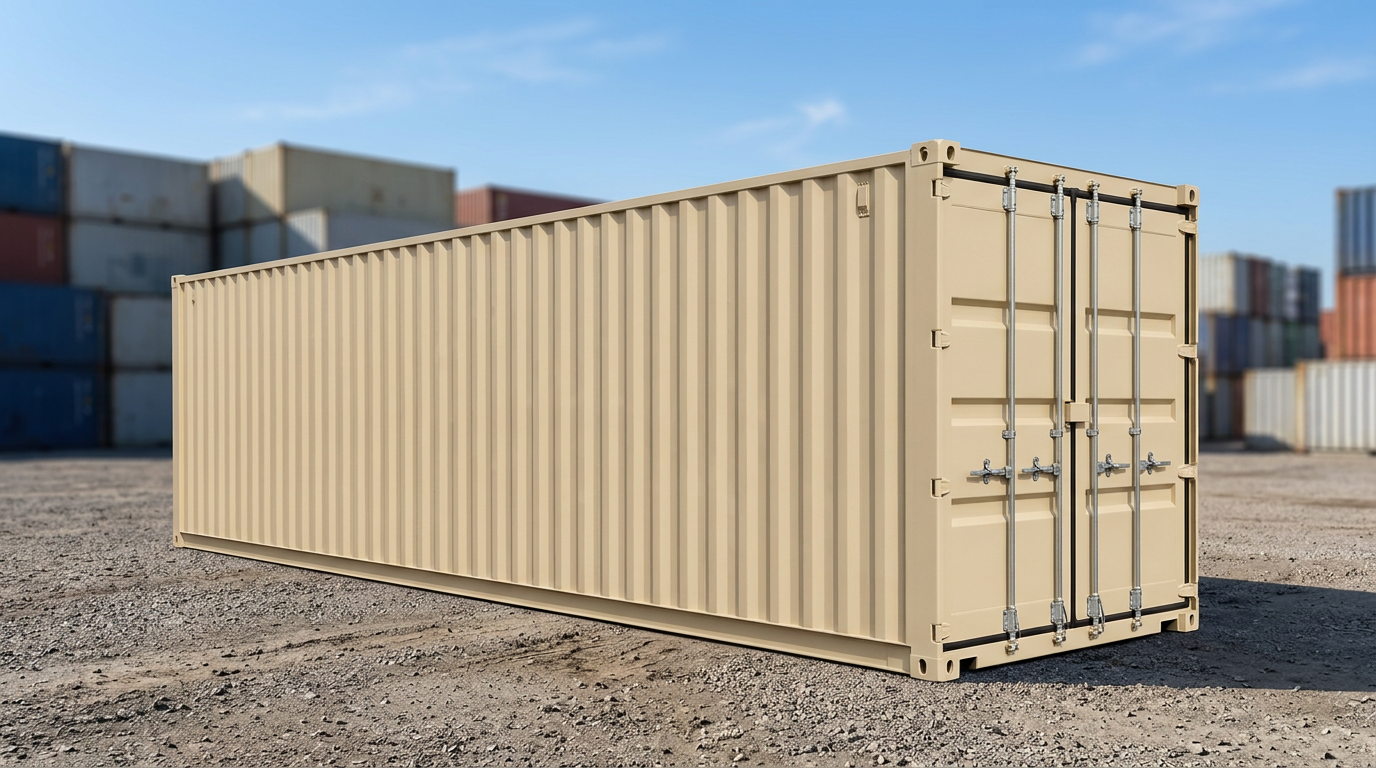 40ft High Cube Container — One-Trip at our depot