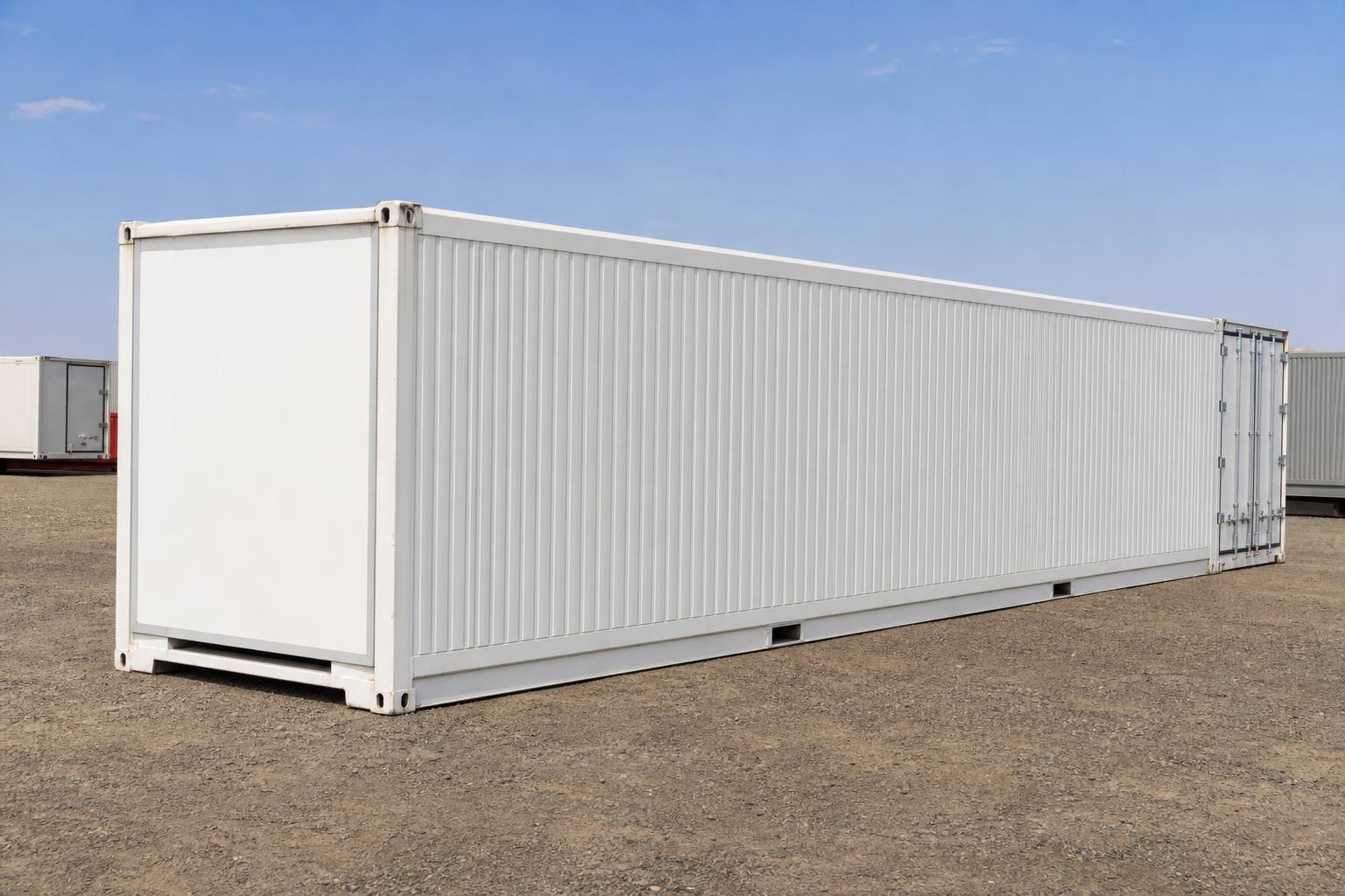 40ft High Cube Insulated Reefer Body — Shell for Conversion at our depot
