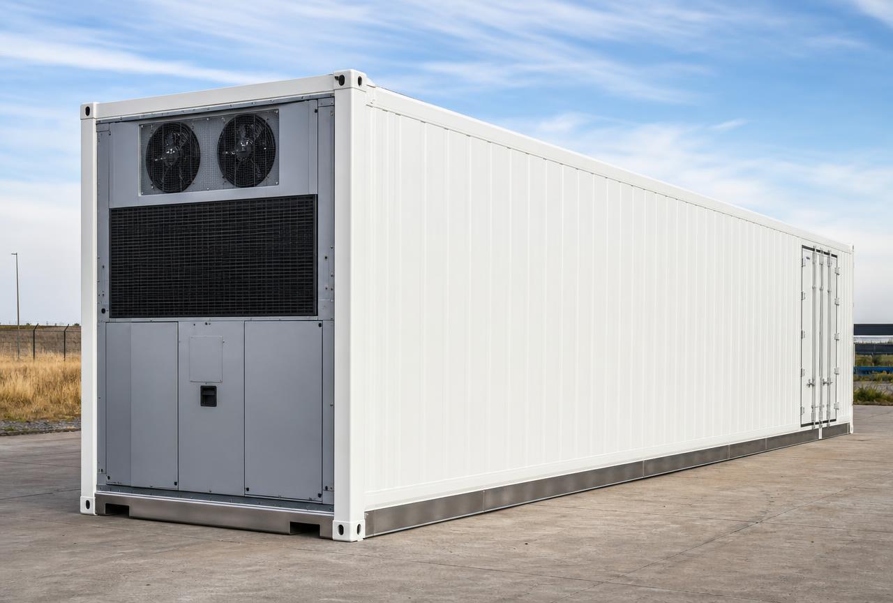 40ft High Cube Blast Freezer Container at our depot