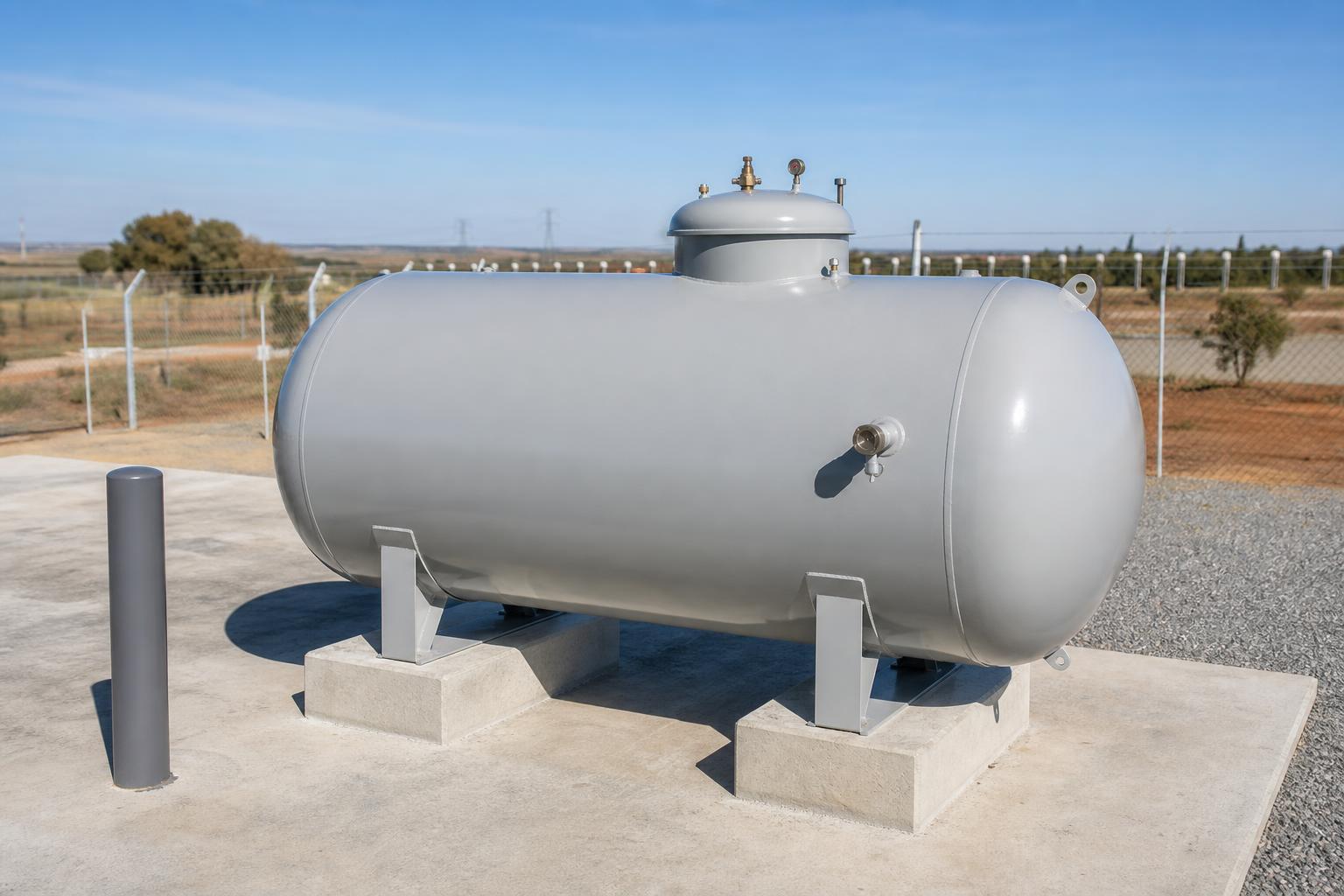 LPG Bulk Storage Tank — 2 000 L Above-Ground at our depot