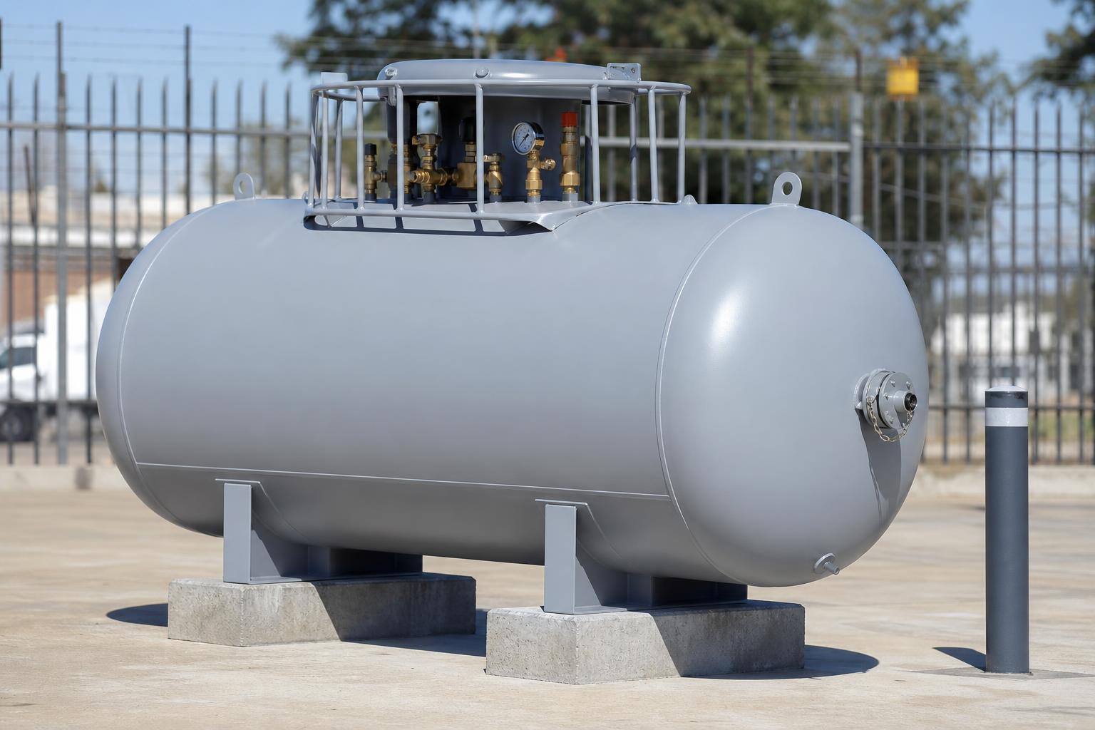 LPG Bulk Storage Tank — 2 700 L Above-Ground at our depot